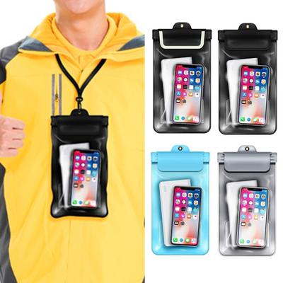 1 Set Phone Storage Bag Luminous Waterproof Touchscreen Anti-scratch PVC Rainproof Mobile Phone Bag Water Sports