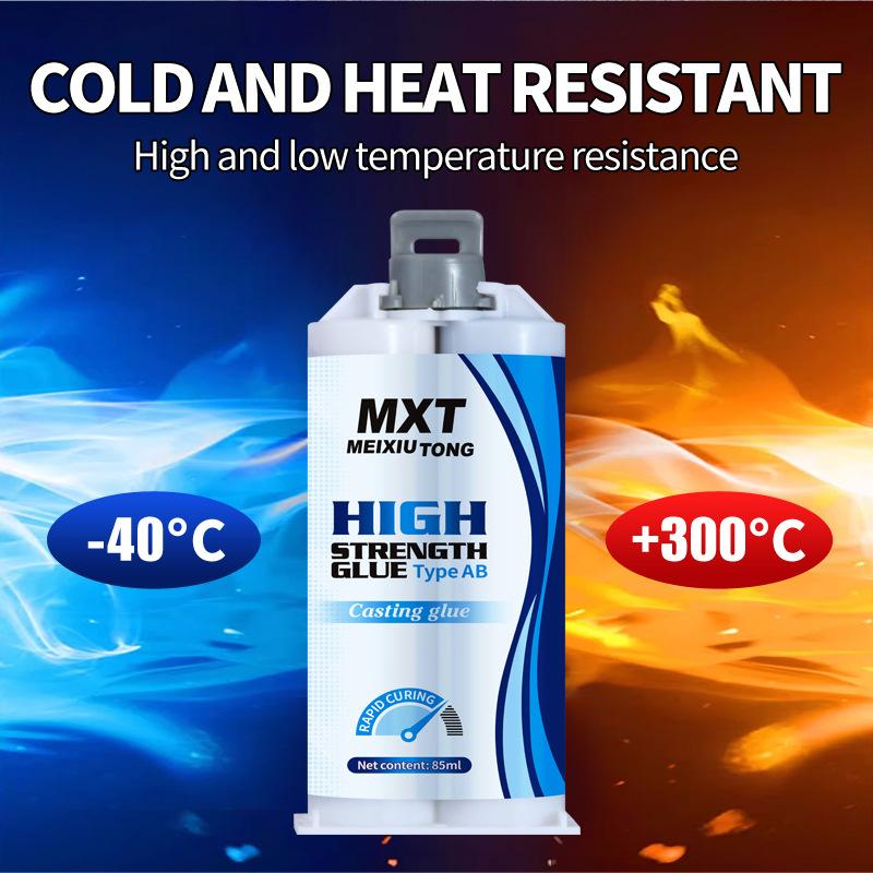 QuickDry Transparent Casting Glue,High Strength Epoxy AB Adhesive,Waterproof Gel for Metal and Plastic Repair, No Yellowing Tube