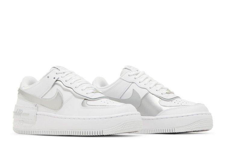 Nike Wmns Air Force 1 Shadow 'White Metallic Silver'