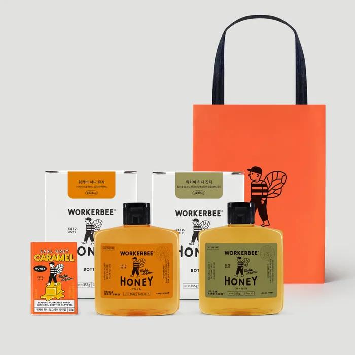 

[Медовый подарок] Сезонный набор 3. Lemon Honey 355g & Ginger Honey 355g