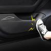 My Good Car Door Leather Anti Kick Pad Carbon Fiber Style Protective Cover Door Anti-kick Anti-dirty Sticker For Tesla Model