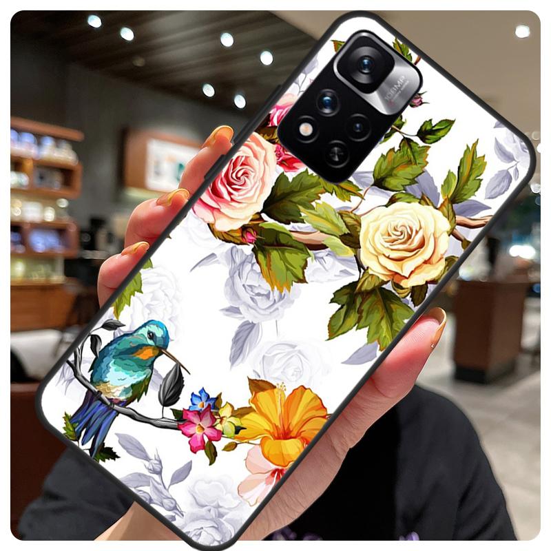 Hummingbird For Redmi Note 11 Pro Case For Redmi Note 12 8 9 10 Pro 8T 9S 10S 11S 12S 12C 9C 10C Coque