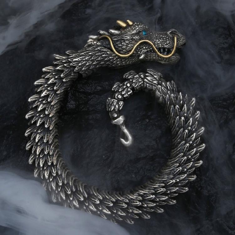 Nákotníková řetízková náramek Steampunk Rockový náramek pro motorkářské šperky Náramek na zápěstí Cool