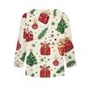 Christmas Day Girls Long Sleeve T Shirts Kids Fall Tops Crewneck Printed Basic Tees