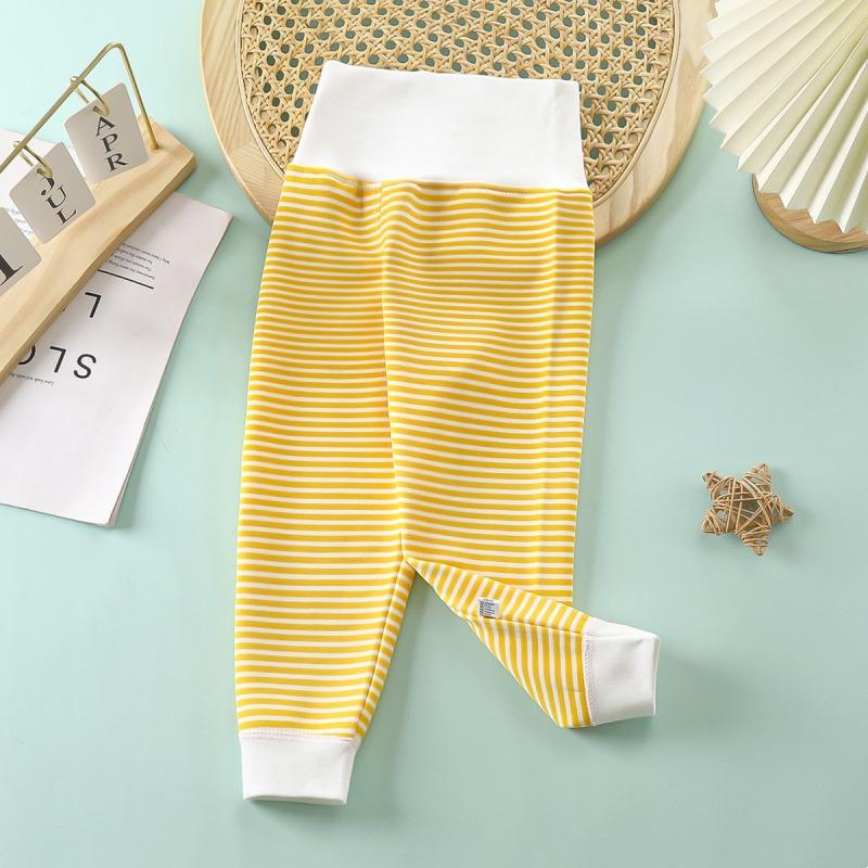 Newborn Infant Pants Thicken Keep Warm in Autumn Winter Baby Clothes Boy Girl Striped Leggings Kids Unisex Trousers