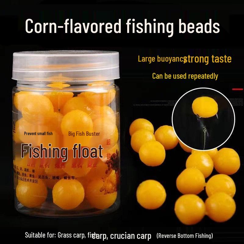 

Зеленые рыболовные бусины для белого амура: Анти-донные кукурузные поплавочные бусины для луфаря и белого амура плавучесть.