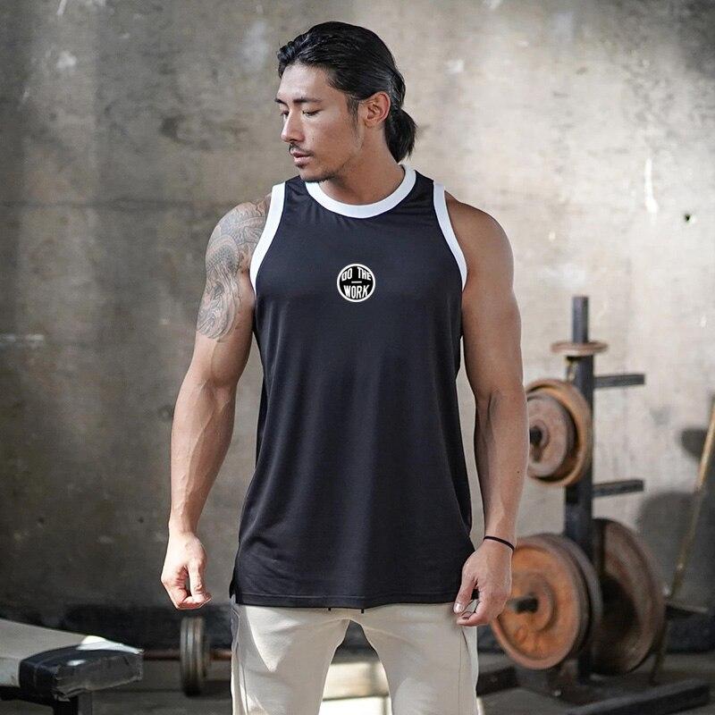 Muscleguys Fashion Handsome Youth Pop Street Wear Sports Comfortable Fitness Vests Summer Men’s Breathable Workout Tank Tops
