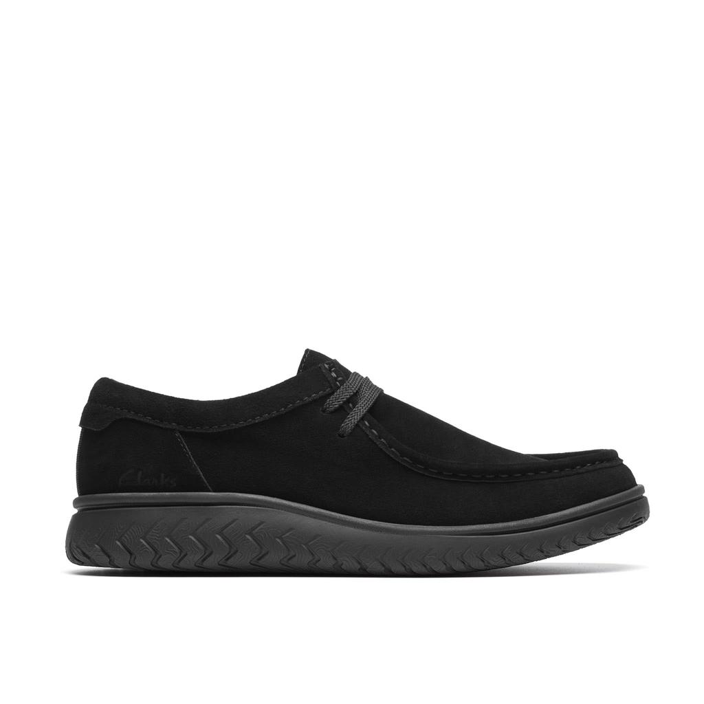 Clarks Relax Light Low Moccasins, Men's, Black Suede, Size 26.5 cm