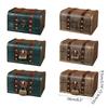Retro Treasure Chest Vintage Wooden Storage Box Antique Style Jewelry Box Gift