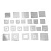 130pcs BGA Universal Reballing Rework Net Stencils Steel Template Mesh Directly Heat Set Kit