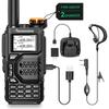 QUANSHENG UV-K5 Walkie Talkie Dual Band 5W Rechargeable Two Way Radio NOAA Emergency Weather Receiver Air Band Receive (AM/FM)