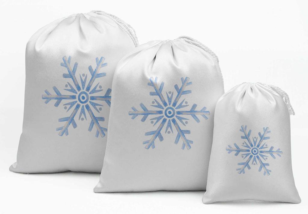 Darling Souvenir Blue House & Tree Christmas Party Supplies Gift Pouches Favor Candy Bags 15