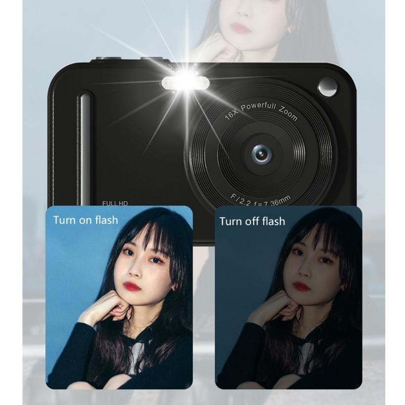 Mini Digital Camera 48MP Resolution Auto Focusing 2.4Inch Screen Lightweighted For Adventure and Kids Friendly