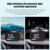 ZQKJ GM7 Head Up Display GPS for All Cars Security Alarm HUD Speedometer Auto Digital Speed Odometer Compass Gauges Accessories