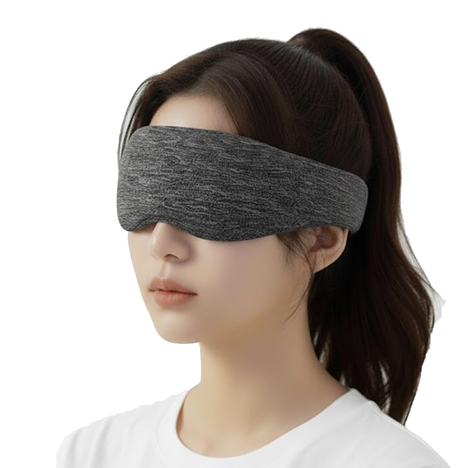 

[Ever Beauz] Sleeping Eye Mask: A God-Like Item for a Good Night s Sleep. Ultra-Light Blocking, 3D Construction, Spacious Eye Area, No Eyelashes,