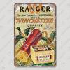 Hunting Metal Tin Signs, Ranger Shotgun Shells Vintage Poster, Retro Duck Elk Bear Metal Plaque, Club Farmhouse Home Wall Decor