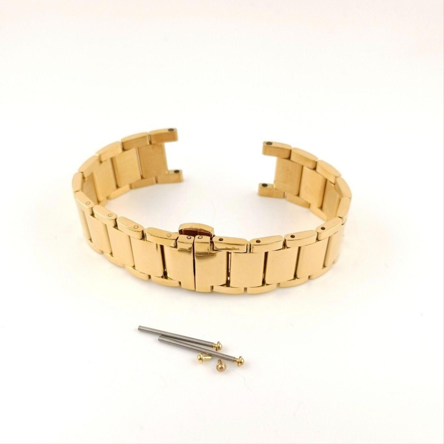 Used 18mm Polished Yellow Gold Watch Concave Type External Product Bracelet [Compatible with] Cartier Pasha C Pasha 35 Cartier