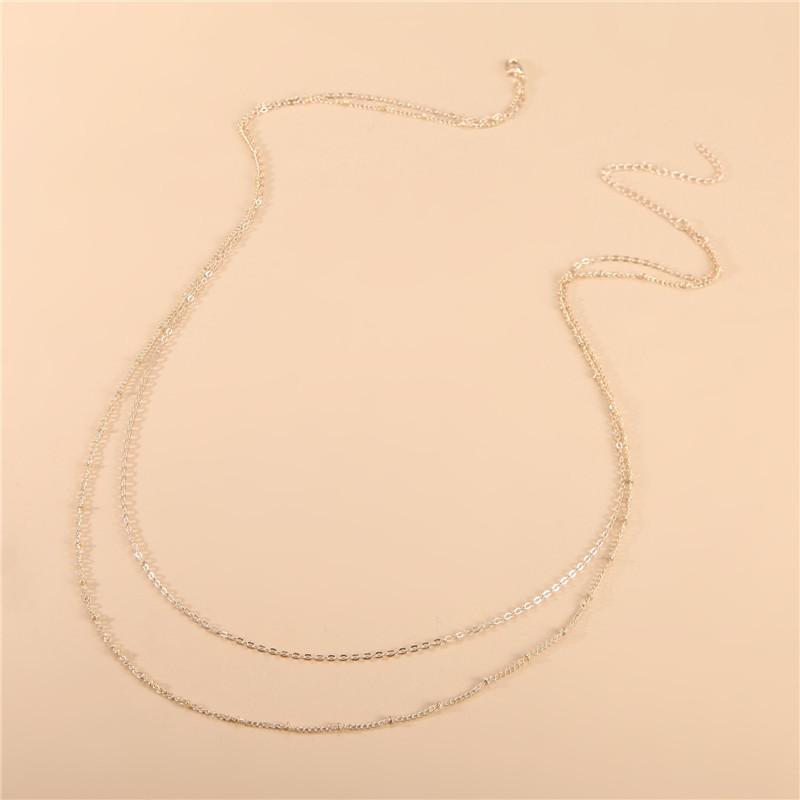 Dovzhna Double Layered Bead Chains Sexy Butterfly Waist Chain Beach Harness Waist Belly Body Chain Fashion Jewelry New Wholesale
