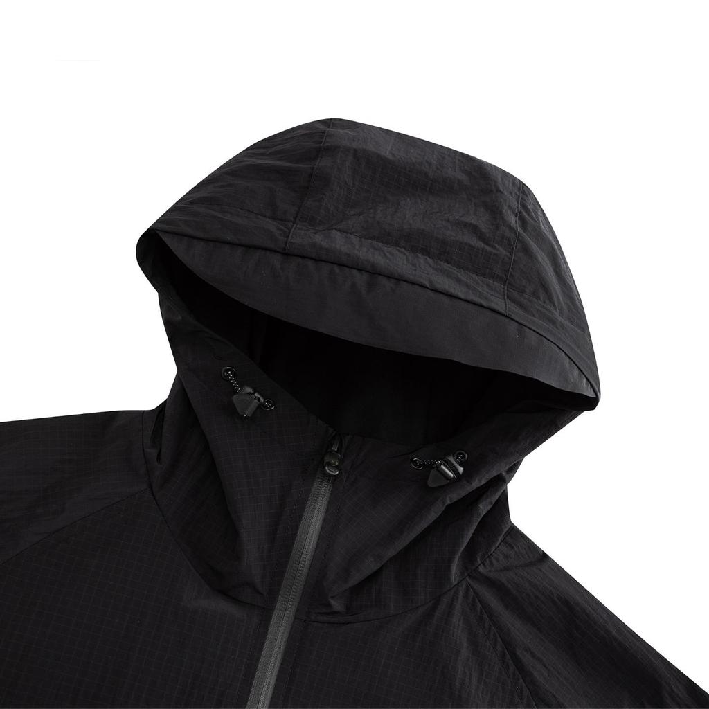 ANTA Men's Kyrie Irving Series NICK SILLED Printed Hooded Woven Jacket Black 172541603-3