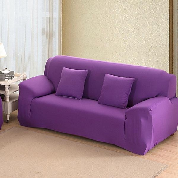 Stretch Sofa Cover Big Elasticity 100 %Polyester Spandex Couch Cover 1 /2 /3 Seater Elastic Sofa Cover Solid Sofa Covers