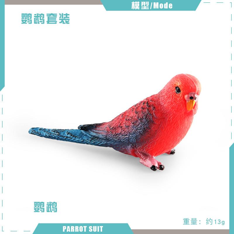 Simulation Bird Bird Parrot Model Cognition Parrot Cockatoo Desktop Static Decorative Ornament Toy
