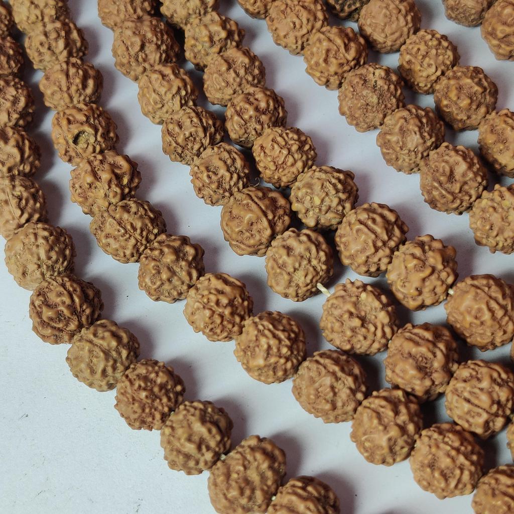 Korálky Rudraksha, 6 mm Korálky velikosti 8 mm, 10 mm, originální přírodní korálky Rudraksha, volné korálky Rudraksh, korálky 14-15 palců.