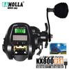 Solar USB Charging Digital Baitcasting Reel for Saltwater and Black Bass Fishing