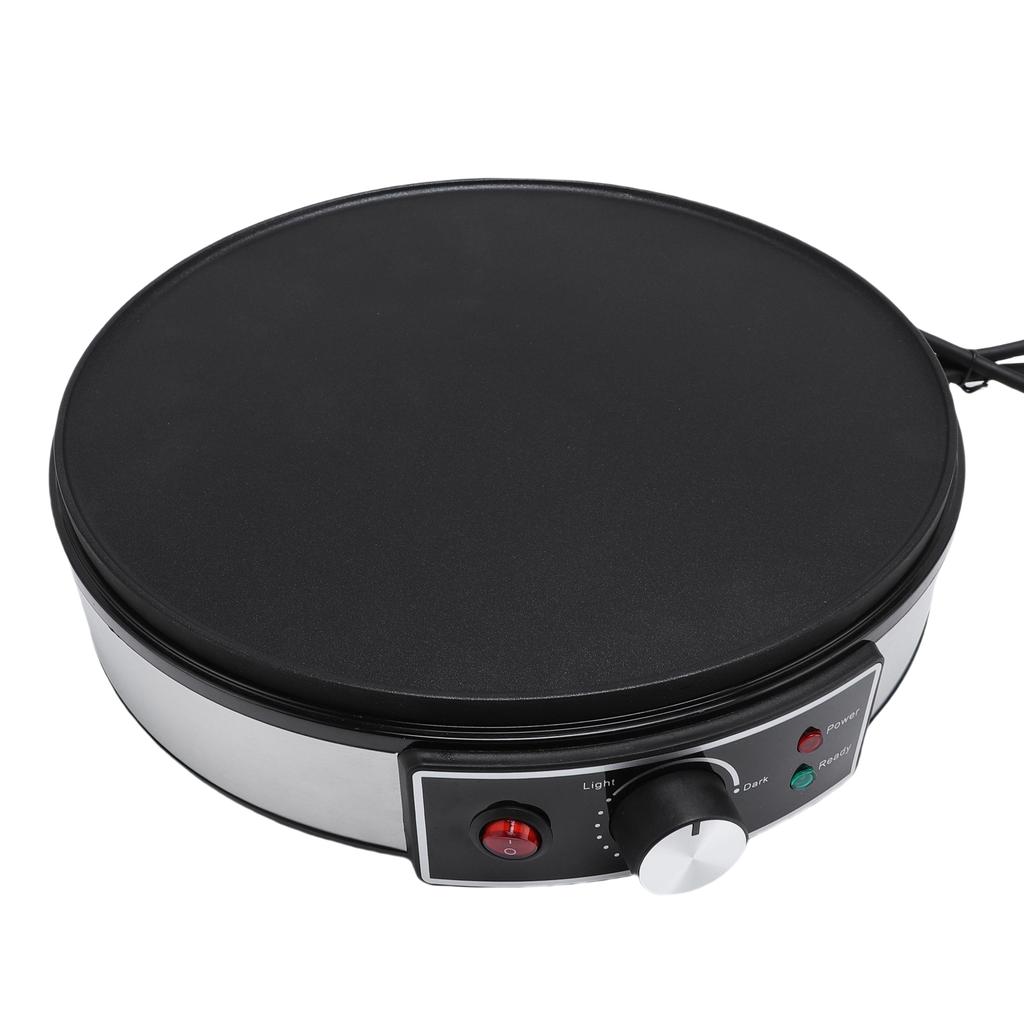 Electric Griddle Crepe Maker 11.8 Inch LED Indicators Adjustable Temperature Control Anti Stick