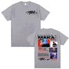 Rapper Maka Aura Tour Album 2025 T Shirts for Unisex Women Vintage Style Harajuku Street Tshirt Casual High Quality Cotton T Shirt