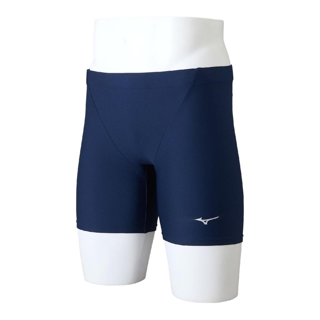 Mizuno Basic Half Spats N2MBAA01 Navy for Competitive and School Swimwear (16cm Inseam) Swimming, Swimming, Practice,