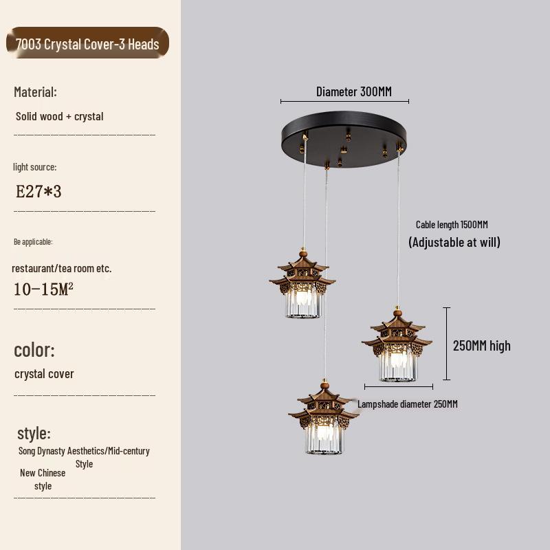 Zen Tea Room Pendant Light - Song Dynasty Style for Temples and B&Bs