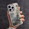 Fog Forest Pattern Phone Case Suitable for iPhone 17 16 15 14 13 12 11 Pro/Max/Plus Anti Drop Plated TPU Rear Cover