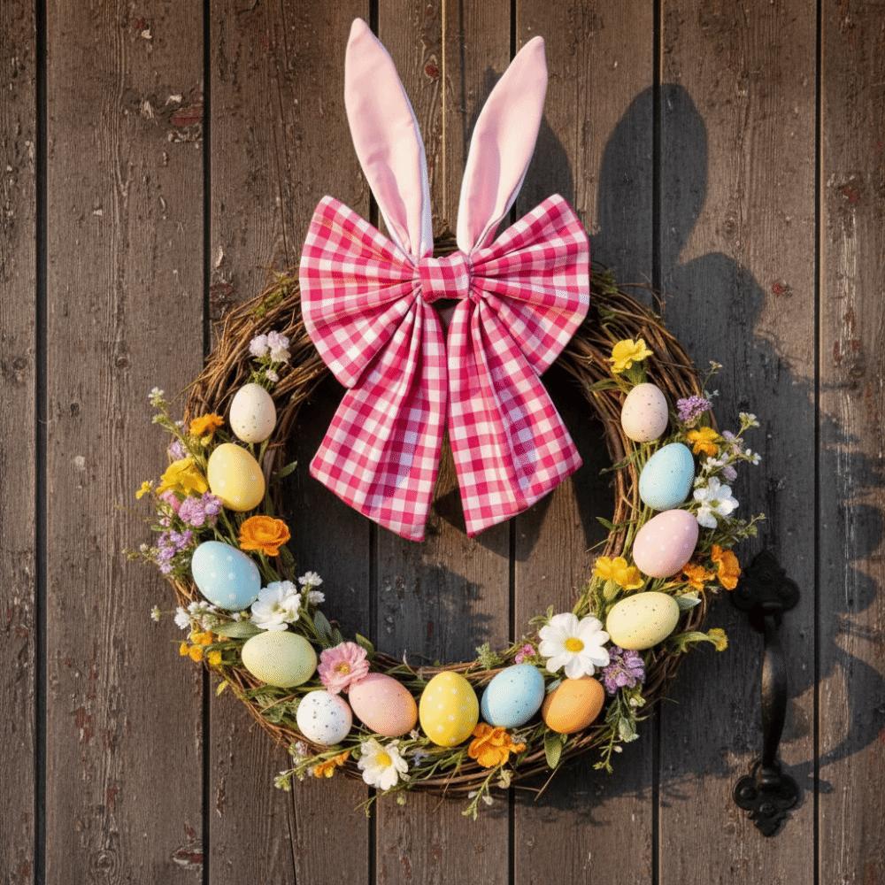 Bunny Ears Design Bunny Ear Bow Decorative Style Tree Topper Bow Easter Wreath Bows  Easter Gifts