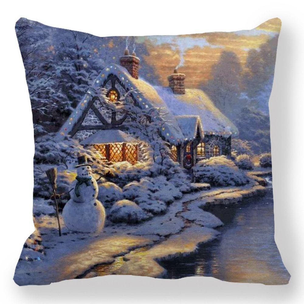 Sofa Santa Claus for Living Room Pillow Covers Pillowcase Cushion Covers Christmas decorations