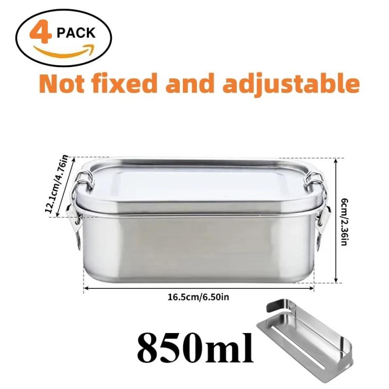 Stainless Steel Lunch Box for Kids And Adults, Portable Leak-Proof Bento Box, Travel Food Meal Prep Container Dishwasher Safe