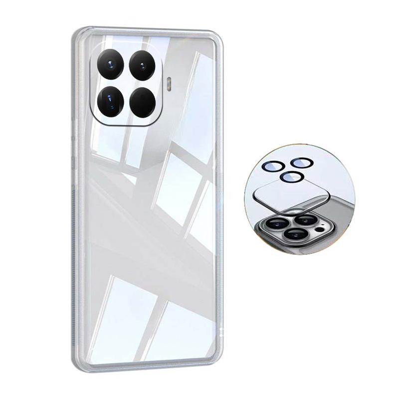 For Xiaomi 15T Pro Case Camera Protection Semi Transparent Soft Silicone Shockproof with Lens Protector Films for Xiaomi 15T Back Cover