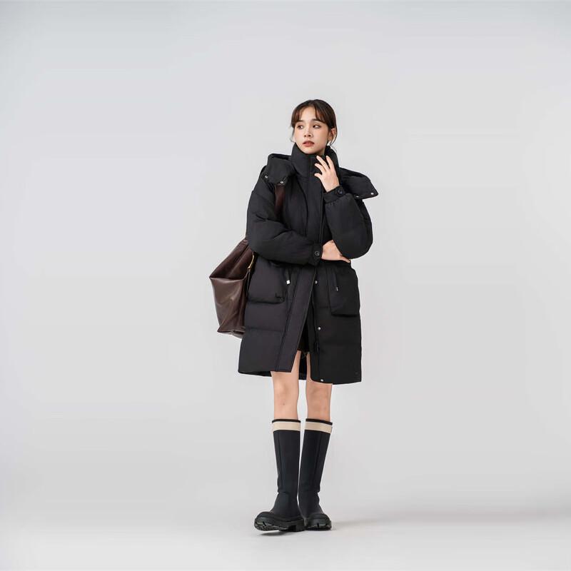 

SNOWFLYING 2024 Women s Mid-length Hooded Down Jacket H 9712 M