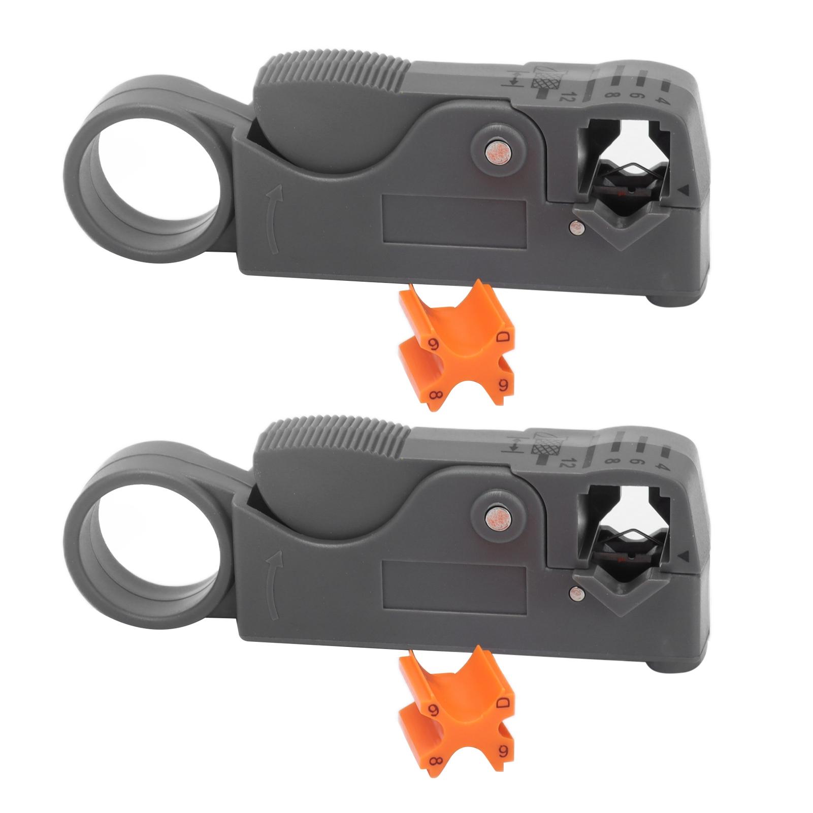 

2 шт., набор инструментов для зачистки проводов с двойным лезвием, набор инструментов для зачистки коаксиального кабеля