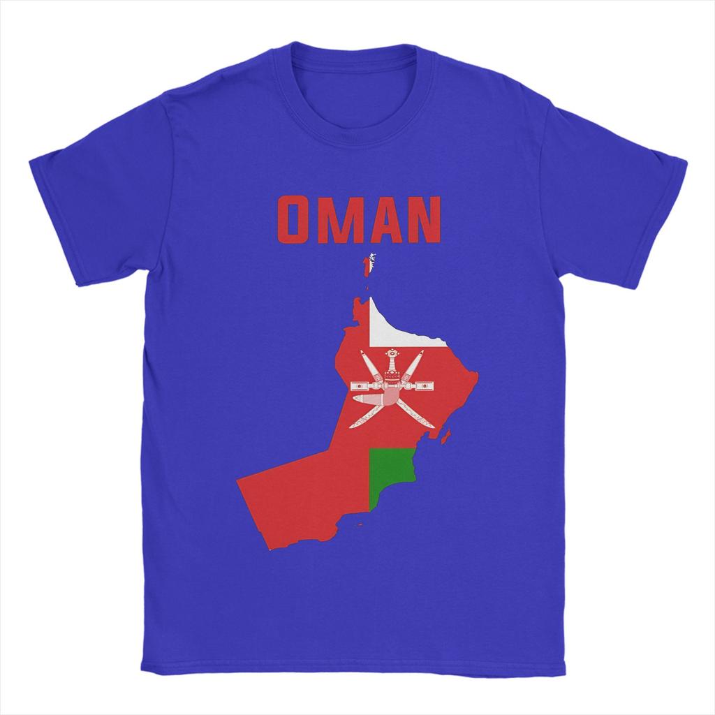 Mens TShirt Oman Map Flag Pride Funny Cotton Tees Short Sleeve Patriotic Omani National Emblem Art T Shirt Crew Neck Clothes