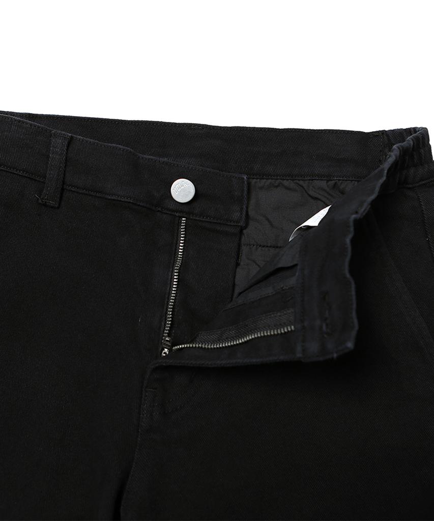 UCLA Men'S Colored Denim Side Banding Wide Pants [Black](Uz9Dp01_39)