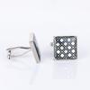 Square Grid Mother Of Pearl Accessories Cufflinks Men's French Shirt