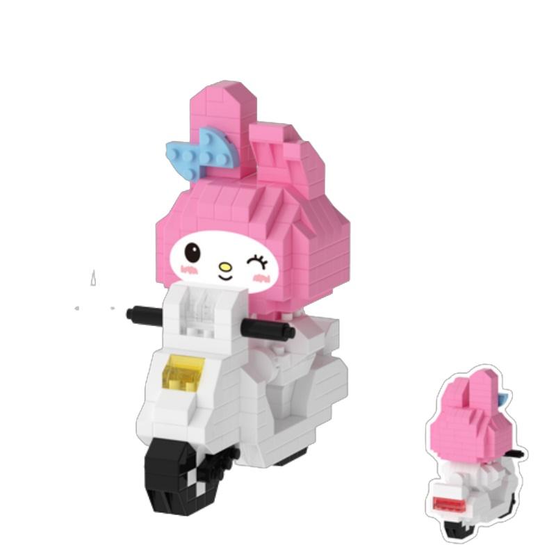 Miniature Building Blocks Bike Rides With Cute Characters