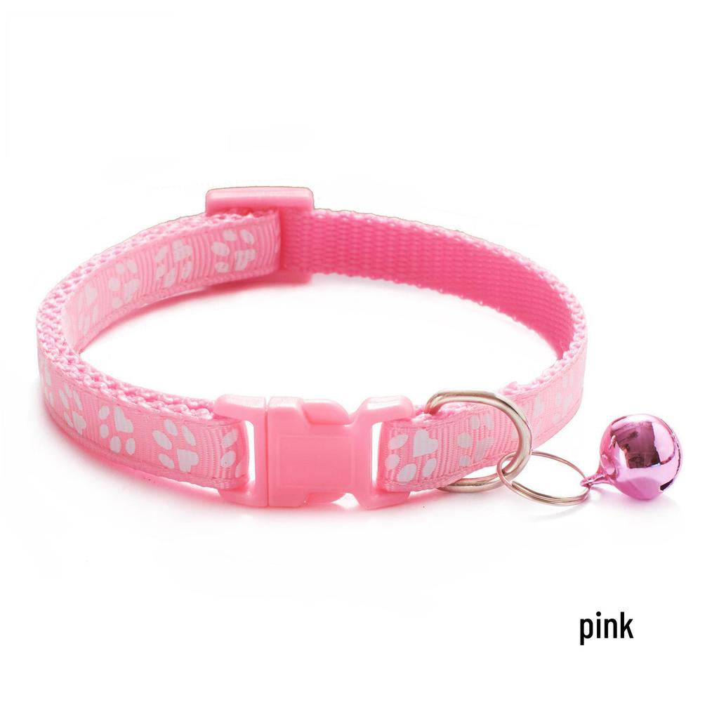 Mehrfarbiges Kätzchenhalsband mit Glöckchen & Hundemuster