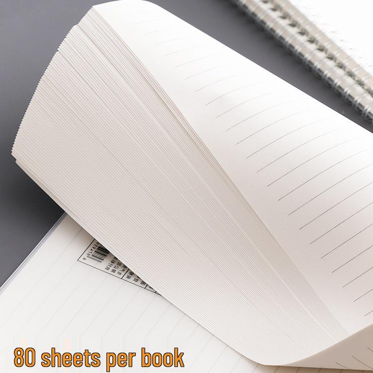 Student Notebook Set: A5 & B5 Thick Ruled Notebooks with Pocket Notepad