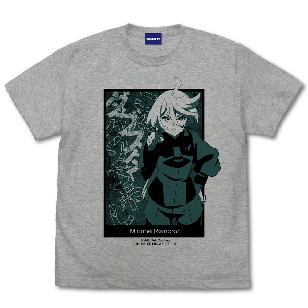 COSPA Mobile Suit Gundam: Witch of Mercury Miorine This Dubstad Shitty Old Man T-Shirt MIX GRAY L Size