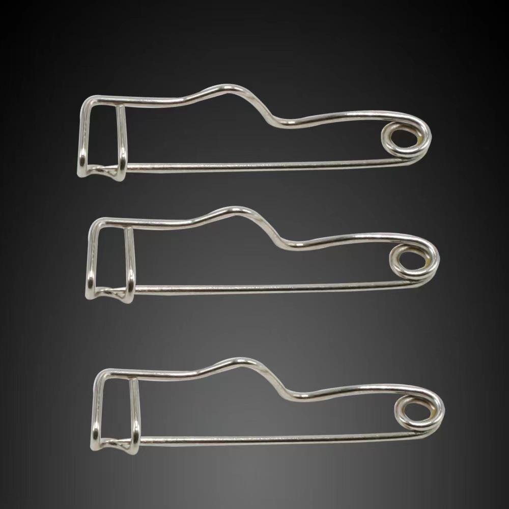 Tinplate Plastic Base Safety Pin with Curved Needle (25-75mm) (32-44) Curved Needle