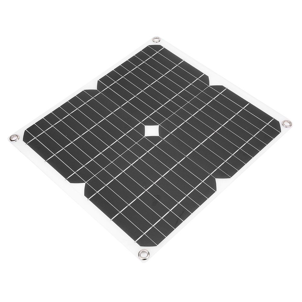 25W 5V SemiFlexible Solar Panel Charging Board Mobile Phone Charger for Outdoor Travel Camping