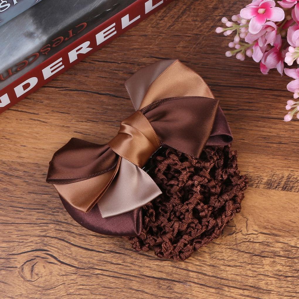 Damen Tägliches Letier Band Haarnetz (Kaffee) Haarnetz mit Band