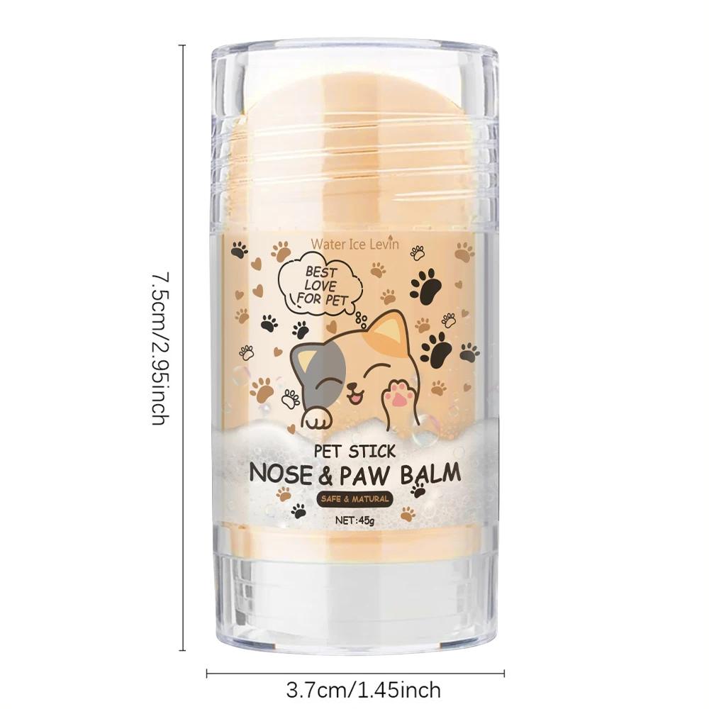 Dog Nose and Paw Balm Dog Paw Cream Cats Dogs Paw Protector Cream Pet Feet Moisturizer Pet Crack Feet Repair Pet Accessories 45g