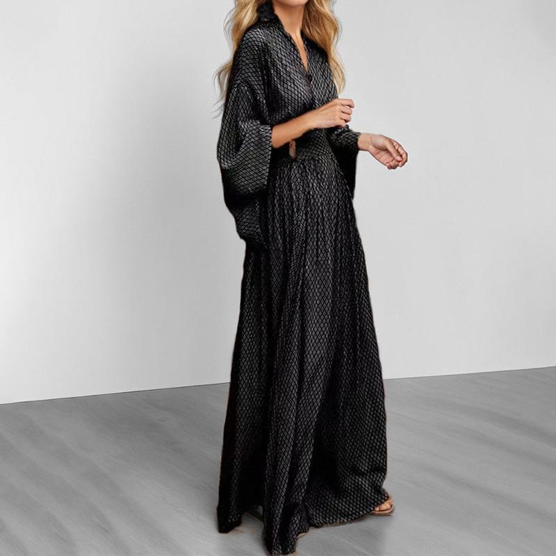 Summer Temperament, Elegant and Fashionable Sexy Solid Color Dress for Women